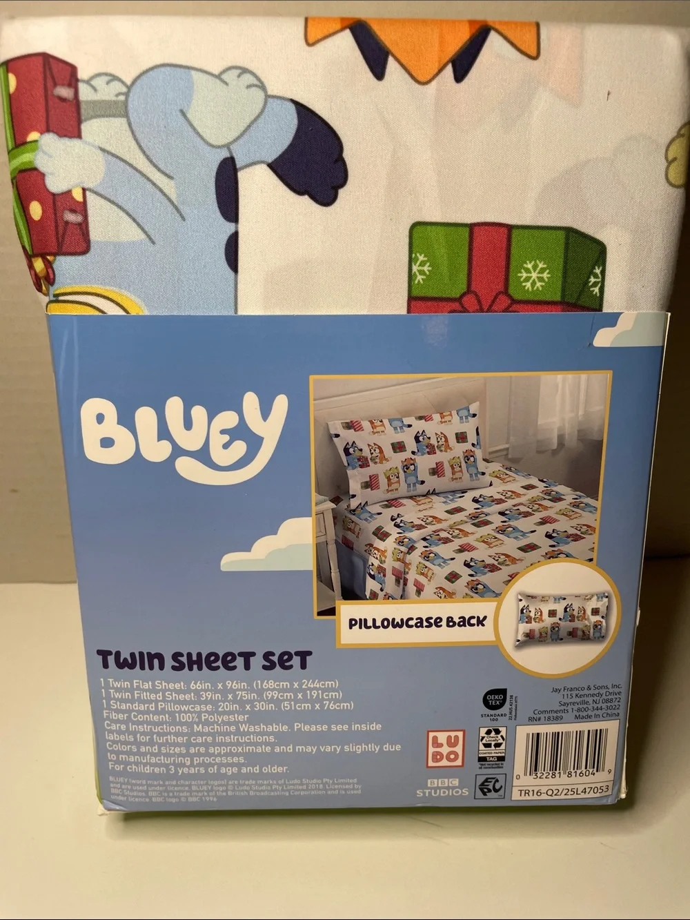 Jay Franco Bluey Twin Sheet Set NWT